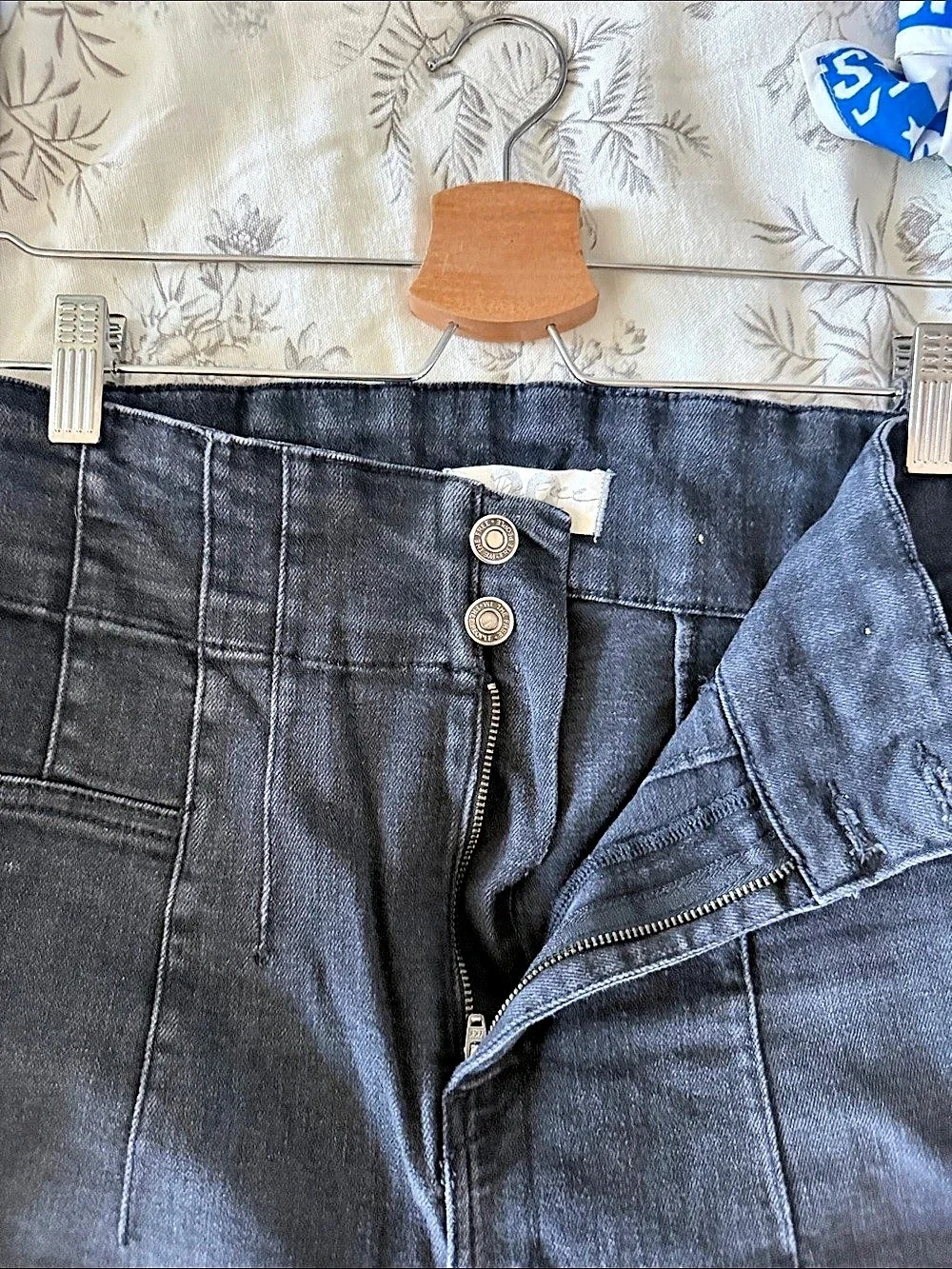 Free People Penny Pull-On Flare Jeans Black